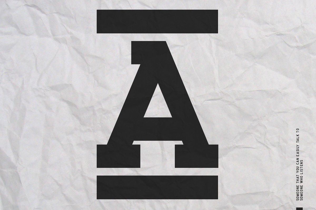 Ejemplo de fuente Ace Serif Regular
